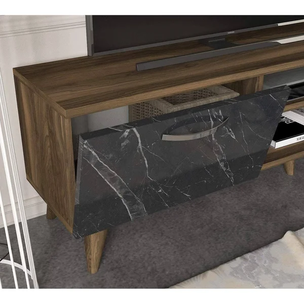 Sayre Furniture Ayden TV Unit Brown-White