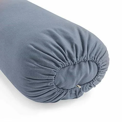 Lotuscrafts Yoga Bolster for Yin Yoga Rectangular - Kapok Filling - Washable Cover Organic Cotton - Yoga Bolster Cushion for Res