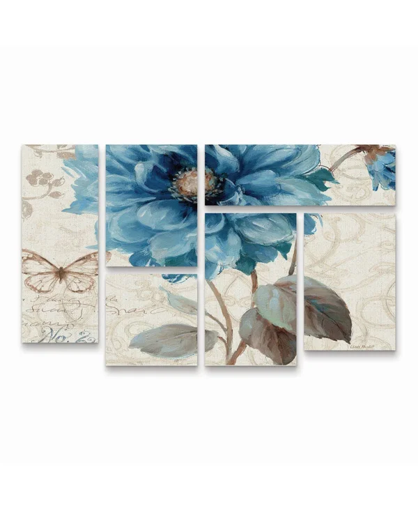 Lisa Audit 'A Blue Note II' Multi Panel Art Set 6 Piece