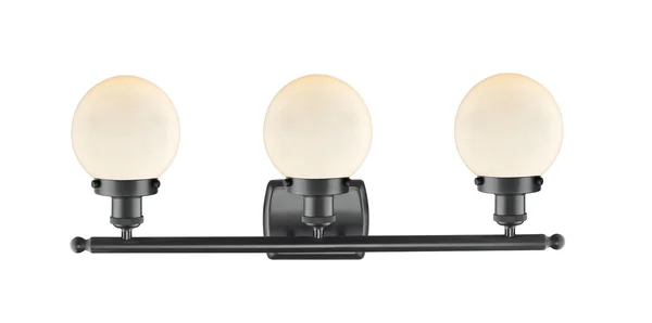 Innovations Lighting 916-3W-BK-G201-6-LED Beacon-10.5W 3 LED Bath