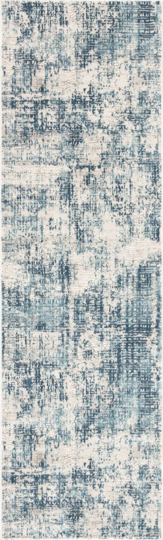 Jaipur Living Eero Abstract Blue/ Ivory Runner Rug 2&6x22x8&