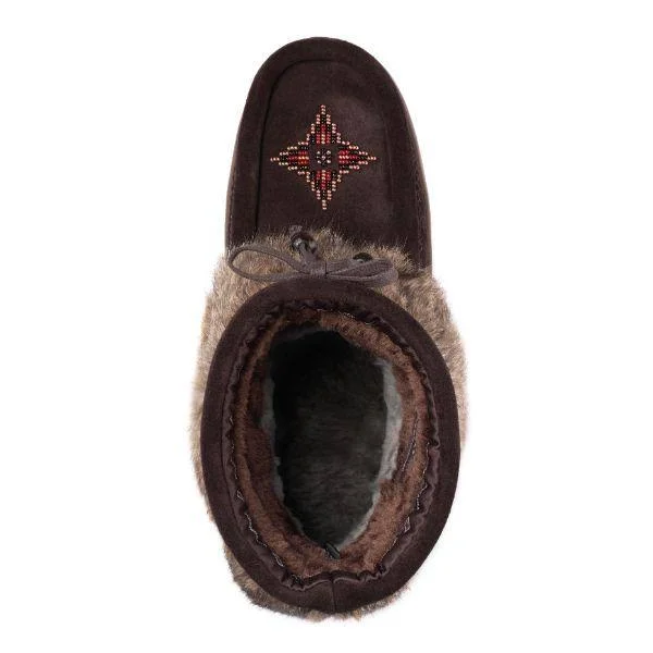 Manitobah Mukluks, Keewatin Waterproof Dark Brown, Size 8