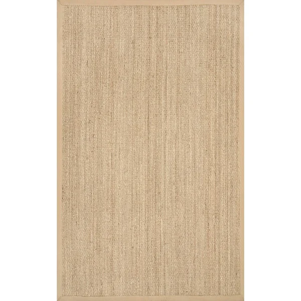 nuLOOM Elijah Seagrass Natural Area Rug - 8& Round, Navy