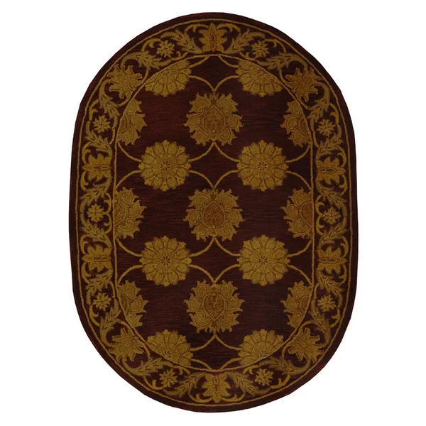 Safavieh Heritage HG314B Maroon Rug 4&6x22 x 6&6x22 Oval