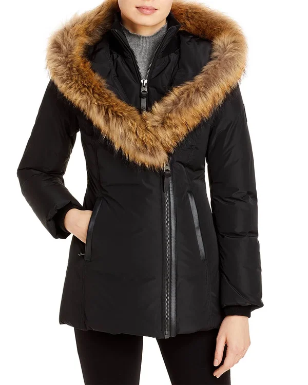 Mackage Adali Fur Trim Down Coat 3764609 - x Small, Black