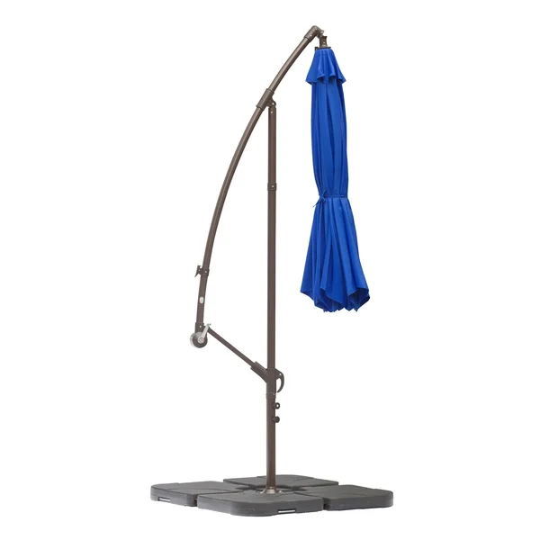 10 ft Offset Cantilever Hanging Patio Umbrella - Beige