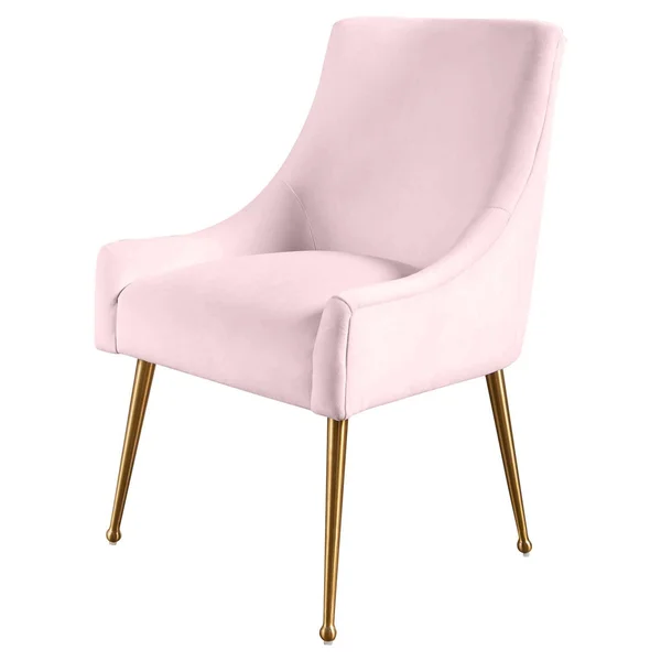 Abbyson Blush Pink Helena Velvet Dining Chair