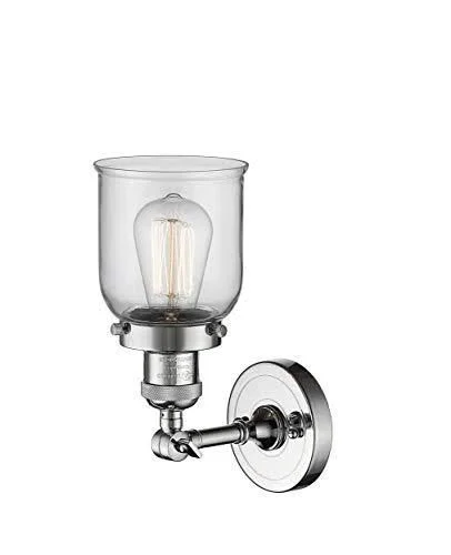Innovations Lighting Glass All 1-Light Armed Sconce - Silver