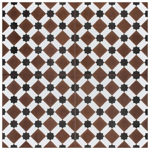 Merola Tile Henley Rojo Encaustic 17-5/8 in. x 17-5/8 in. Ceramic Floor and Wall Tile (11.02 Sq. ft. - Case), Red/Black and Whit