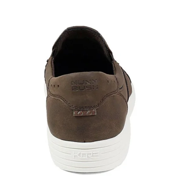 Men's Nunn Bush Kore City Walk Moc Toe Slip On - Size: 12, Brown