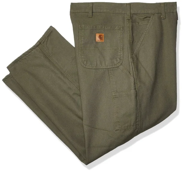 Carhartt Men's Flannel Lined Washed Duck Dungaree