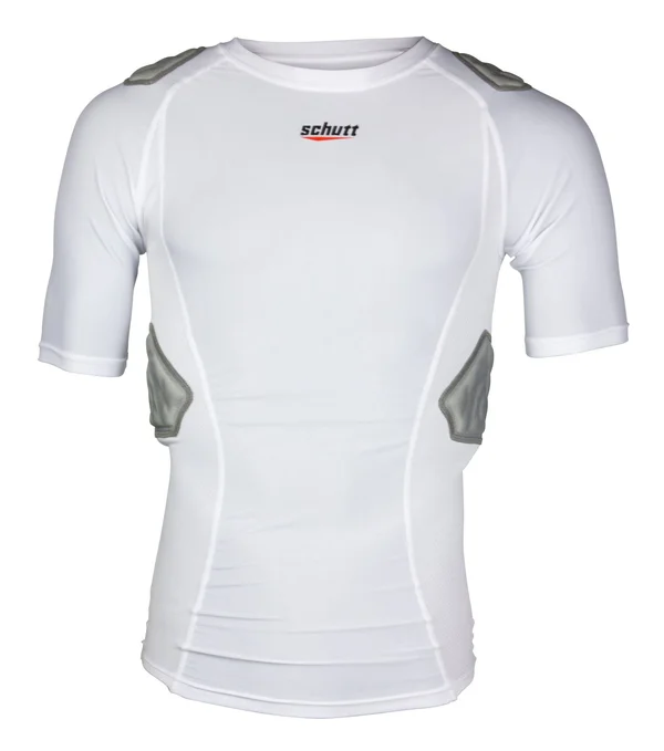 Schutt Adult Integrated Padded Shirt - Size: Small, White