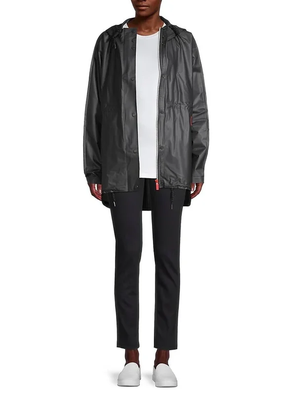 Hunter Original Vinyl Smock Ladies Waterproof Jacket - Black
