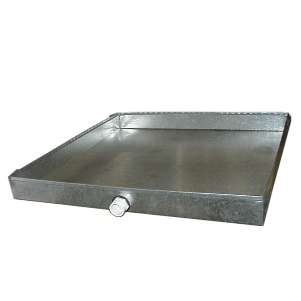 Master Flow 16 in. x 44 in. Drain Pan with PVC Connector - 28 Gauge