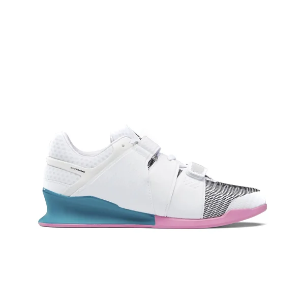 Reebok Legacylifter, White/Seaport Teal/Polished Pink, 8