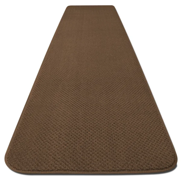 House, Home and More Skid-Resistant Carpet Runner - Toffee Brown - 22 ft. x 27 in. - Many Other Sizes to Choose from