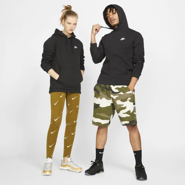 Nike Sportswear Pullover Hoodie, Size: Xxxl, Black