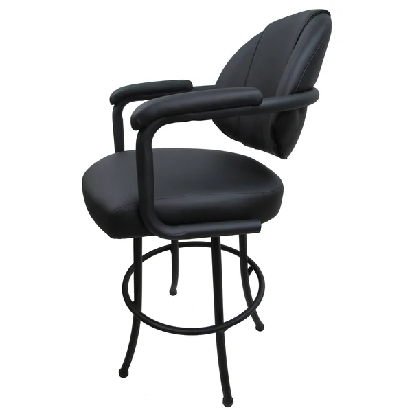 Tobias Designs 34x22 Fabric Swivel Extra Tall Bar Stool in Mojave Gray and Black - m70BS34_mojGr_bl