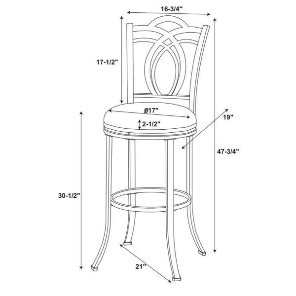 Colton Barstool Brown - Linon