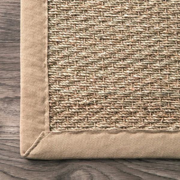 nuLOOM Elijah Seagrass Natural Area Rug - 8& Round, Navy