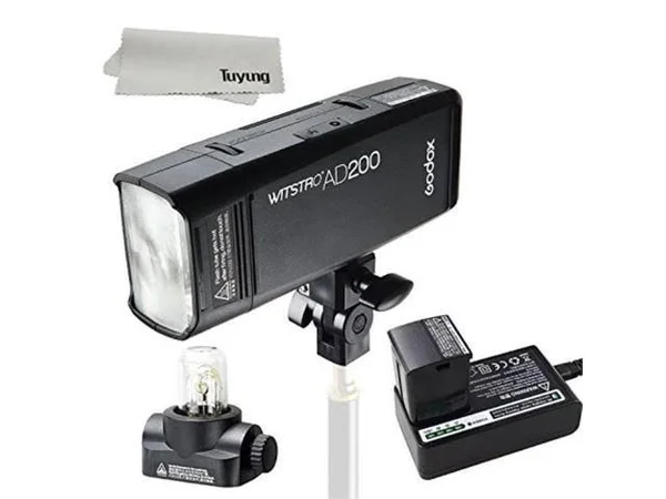 Godox AD200 Has 200Ws GN 60 High Speed Sync Flash Strobe Built-In 2.4G Wireless x System to Achieve TTL 2900mAh Battery to Provi