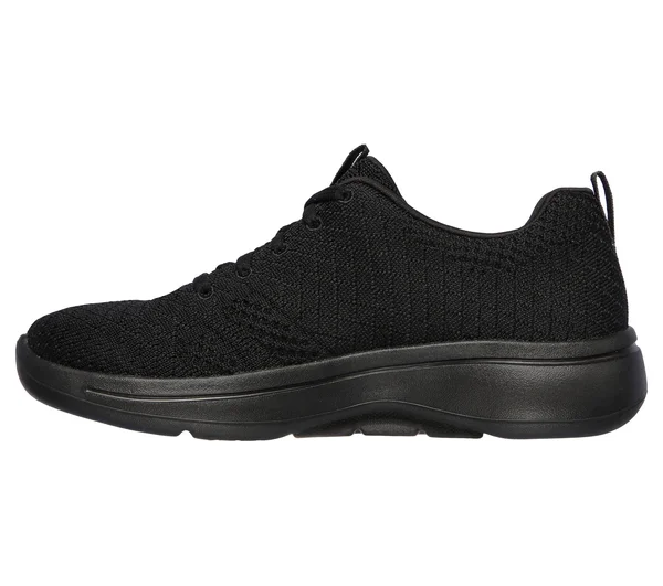 Skechers GOwalk Arch Fit - Unify Walking Shoes, Black/Black, 6.5