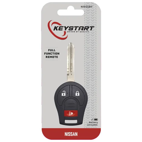 Duracell Renewal KitAdvanced Remote Automotive Replacement Key NIS018H Double Sided for Nissan