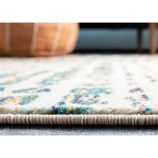 Safavieh Madison 454 Area Rug, Beige, Navy, 4& x 6& Rectangle