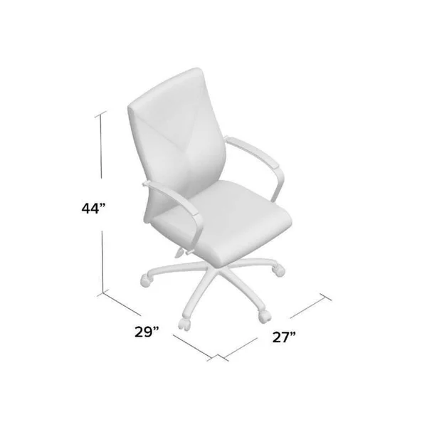 Boss Office Home Modern Executive Leather Desk Chair with Chrome Finish, Multi