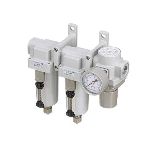 PneumaticPlus SAU430-N04G-MEP Three Stage Air Drying System Particulate Air Filter - Coalescing Filter, Air Pressure Regulator Co