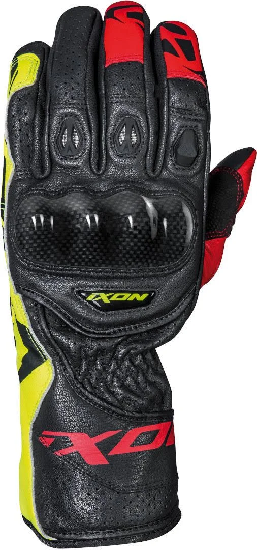 Ixon RS Circuit-R Motorcycle Gloves - black-red-yellow, Size M