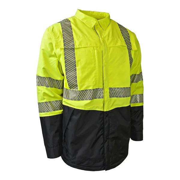Radians SJ03-3SGR-M Ripstop Quilted Wind Shirt, Type R Class 3, Size Medium
