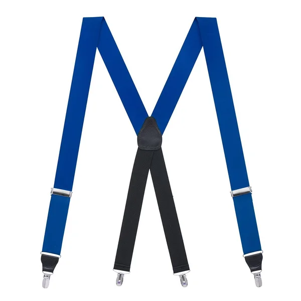 Suspender Store Mens Royal Blue Grosgrain Clip Suspenders