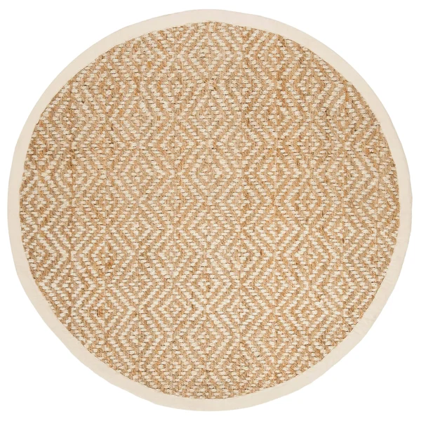 Safavieh Natural Fiber NF266D Area Rug Tropical Blue, Natural 8& x 10& Rectangle