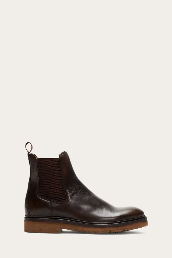 Frye Bowery Light Chelsea Boots in Bronze - Men's Size 10.5