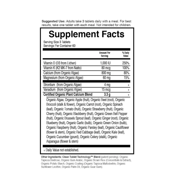 Garden of Life MyKind Organics Organic Plant Calcium - 90 Tablets