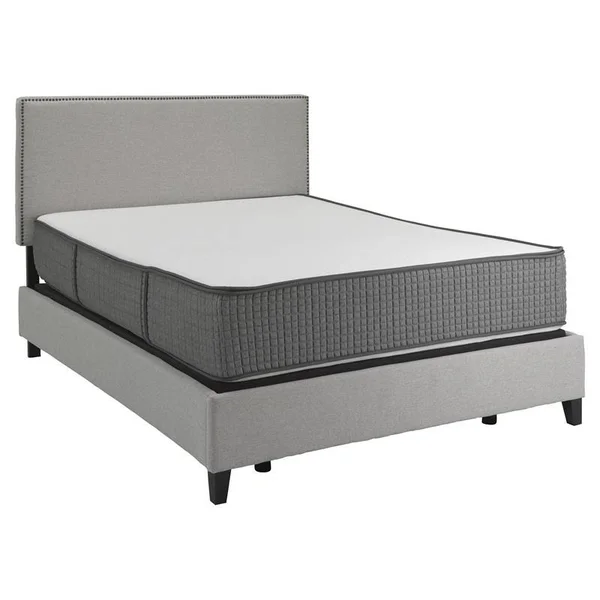 Pemberly Row 12x22 Firm Flippable Queen Memory Foam Mattress in White