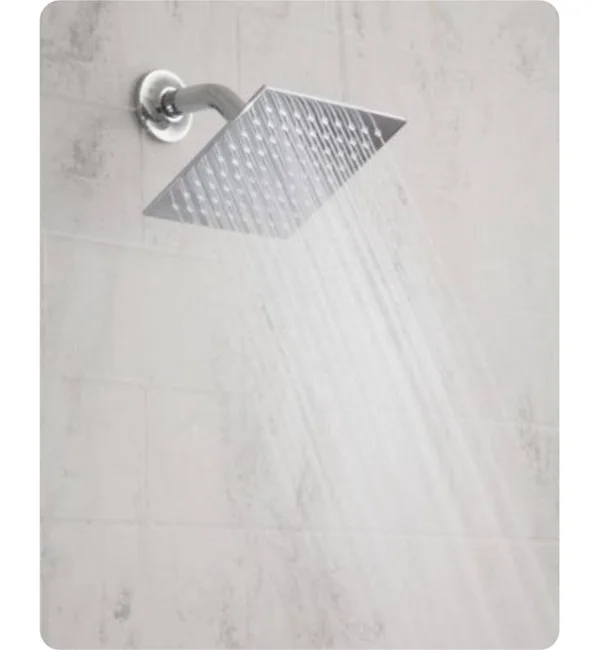 Jaclo 6x22 Wall/Ceiling Mount Single-Function Square Rain Machine Showerhead in Satin Chrome - Flow Rate: 1.5 GMP, SKU: S207-1.5