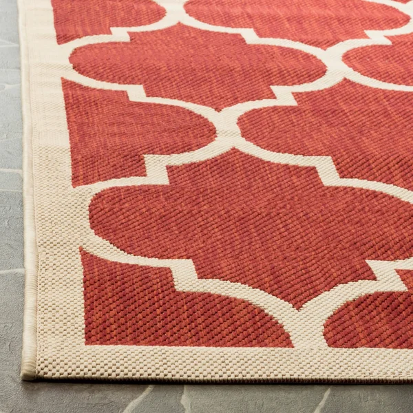 Safavieh Courtyard CY6914-266 5&3x22 x 7&7x22 Black - Beige Area Rug