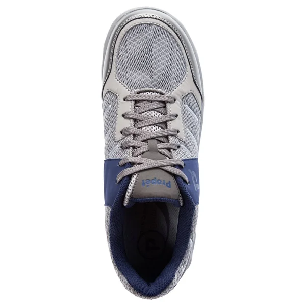 Propet Men's Matthew Sneaker, Size: 15, Grey/Navy