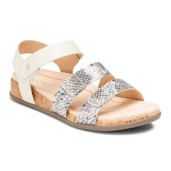 Vionic Colleen Women's Comfort Sandal Cream Boa - 12 Medium