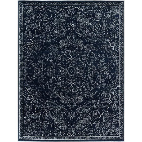 BALTA Telford Teal 7 ft. x 9 ft. Oriental Medallion Area Rug, Blue