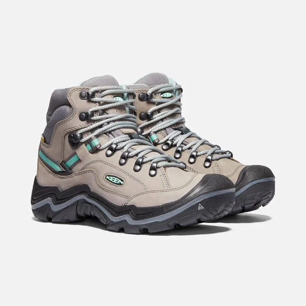 Keen Women's Durand II Mid Waterproof Boot - 5.5 - Grey Flannel, Steel Grey