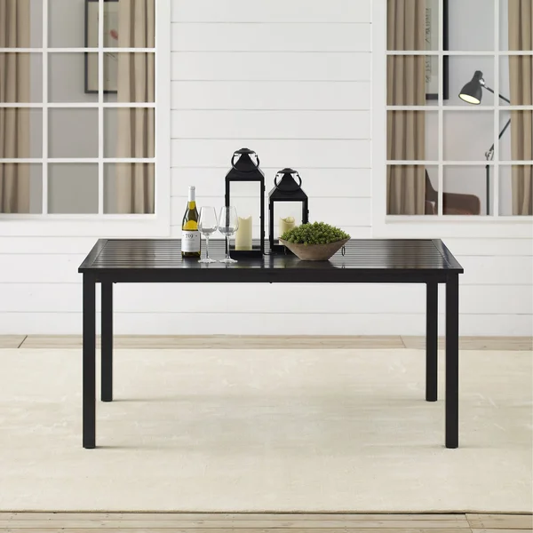 Crosley Kaplan Outdoor Dining Table Oil Rubbed Bronze