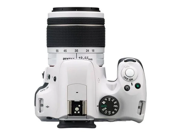 Pentax K-50 16.3 MP Digital SLR Camera - 1080p - White - DA 18-55mm WR and 50-200mm WR Lenses