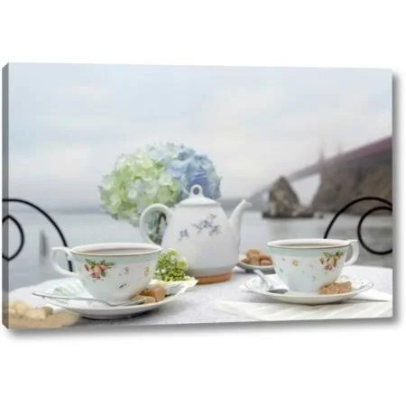 &Dream Cafe Golden Gate Bridge - 11& by Alan Blaustein Giclee Art Print on Wrapped Canvas Winston Porter Size: 11x22 H x 16x22 W
