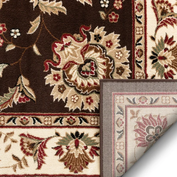 Well Woven Timeless Abbasi Traditional Persian Oriental Botanical Brown 3&11 inch x 5&3 inch Area Rug