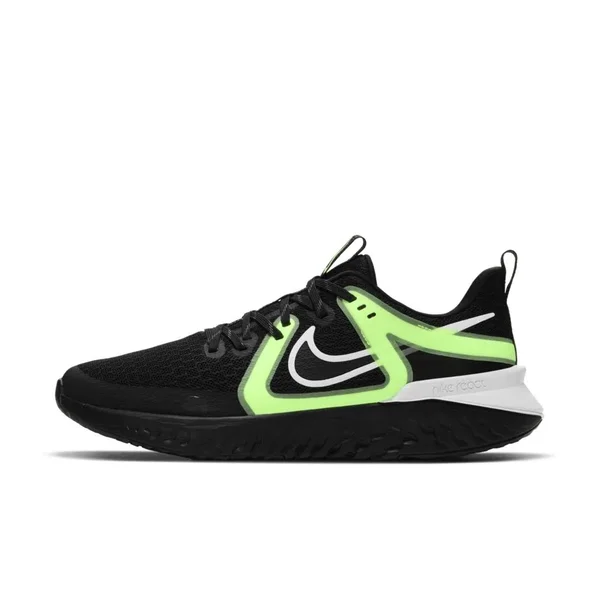 Nike Legend React 2 Men's Shoes Black/Black/White/Ghost Green : 15 D
