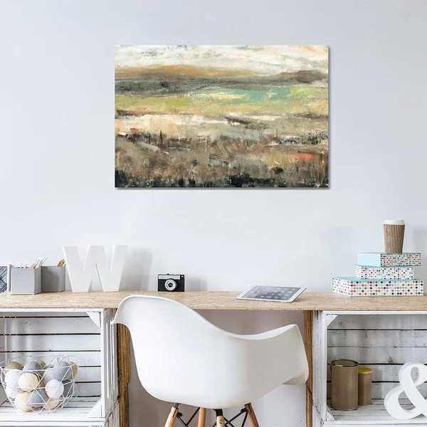 Grassland Showers I Canvas Artwork Print by Tim OToole ( scenic & landscapes art)