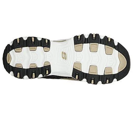 Skechers Women's Premium Heritage: D'Lites - Glamorous View Black/Gold 5.0